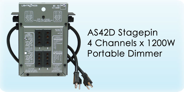 Portable Dimmers - AS Series AS42D Stagepin